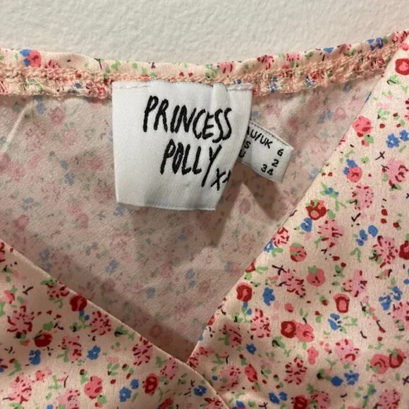 Princess Polly Veronica Midi Pink Floral Slip Dress - Picture 5 of 5